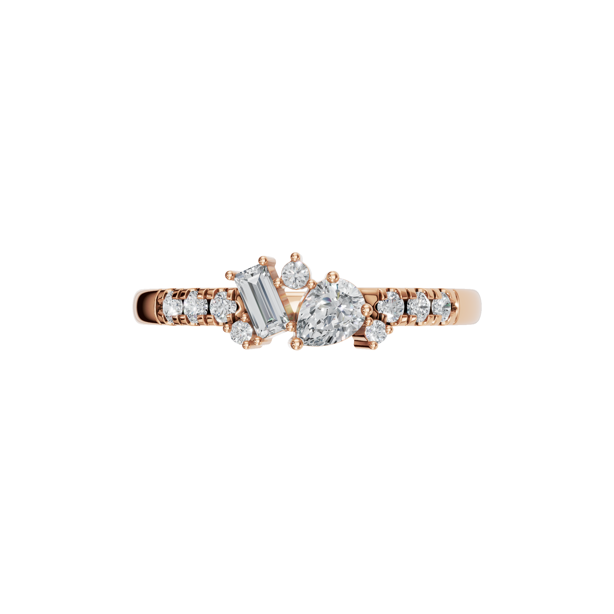 MULTI-SHAPE WEDDING BAND