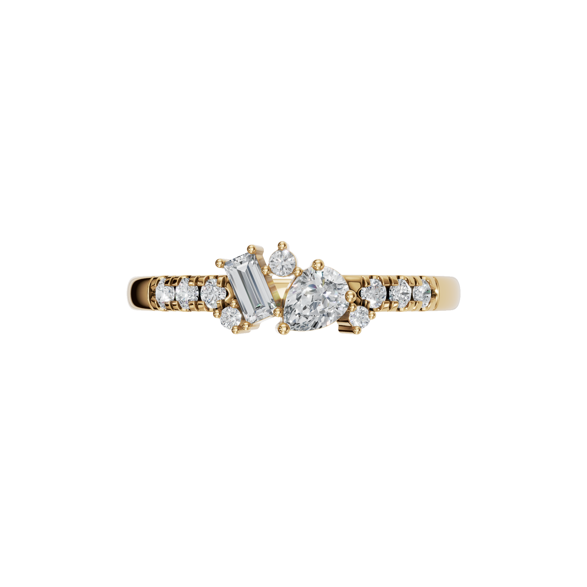 MULTI-SHAPE WEDDING BAND