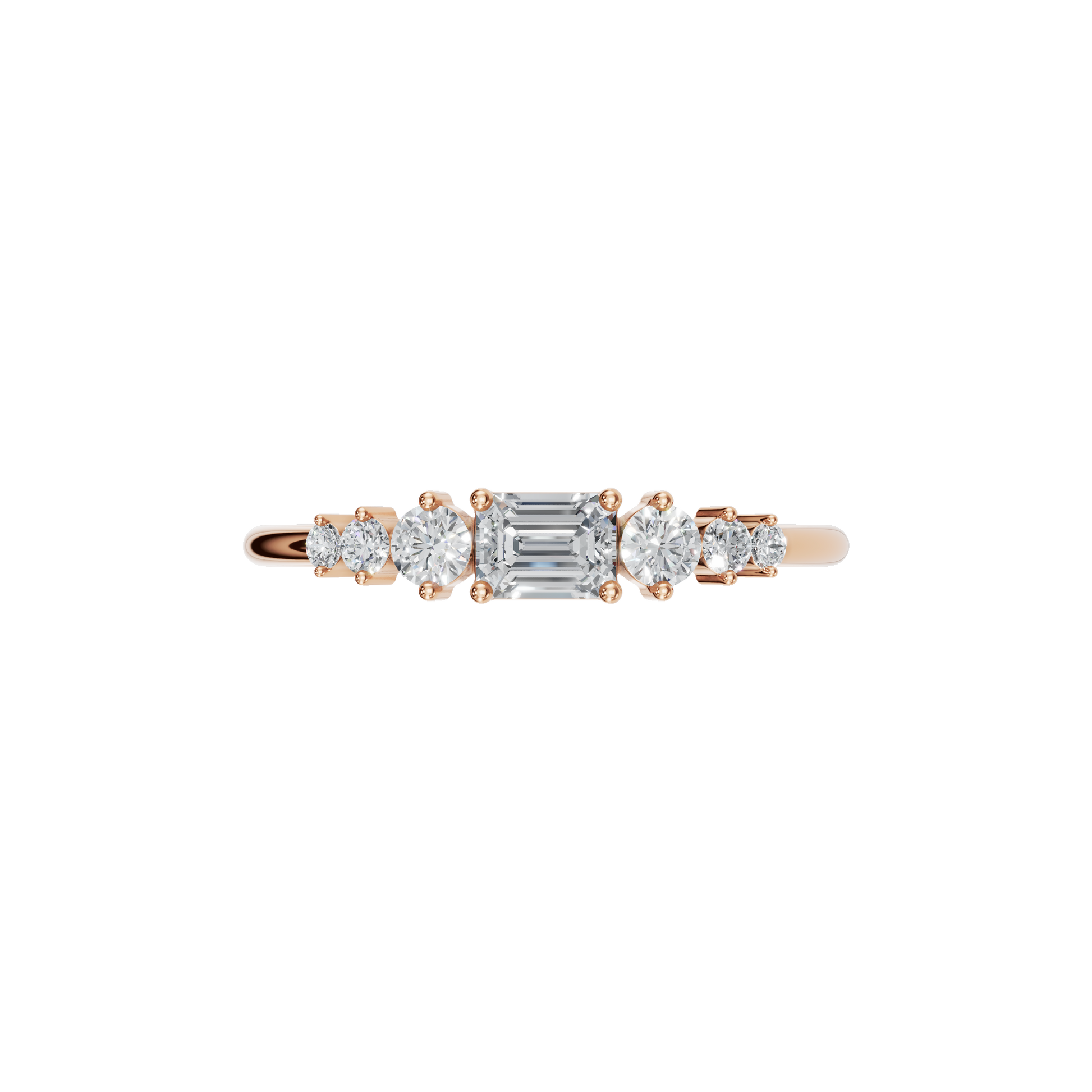 EMERALD WEDDING BAND - M&D Signature Jewels