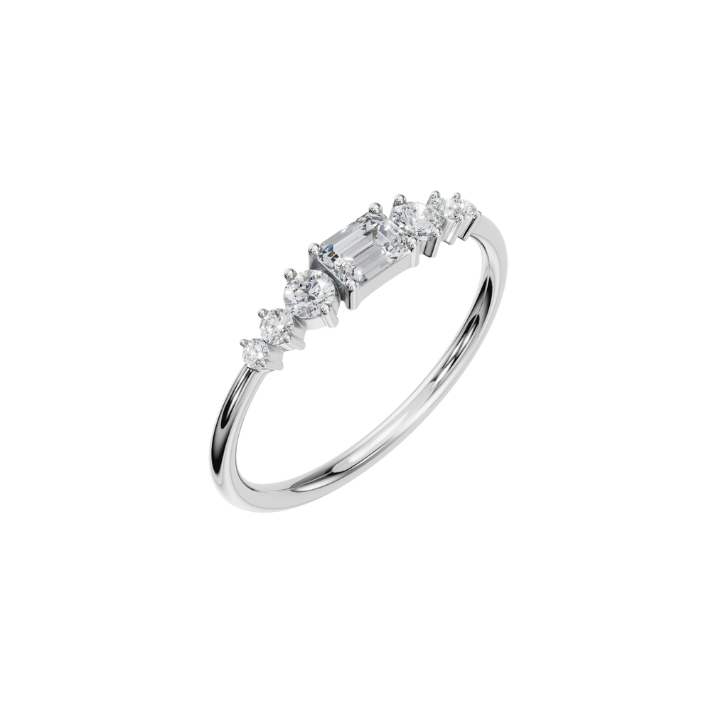 EMERALD WEDDING BAND