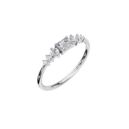 EMERALD WEDDING BAND - M&D Signature Jewels