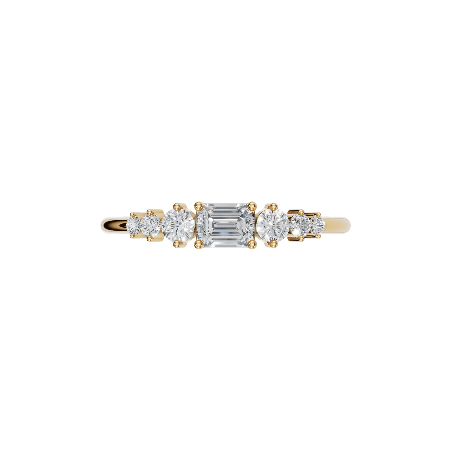 EMERALD WEDDING BAND - M&D Signature Jewels
