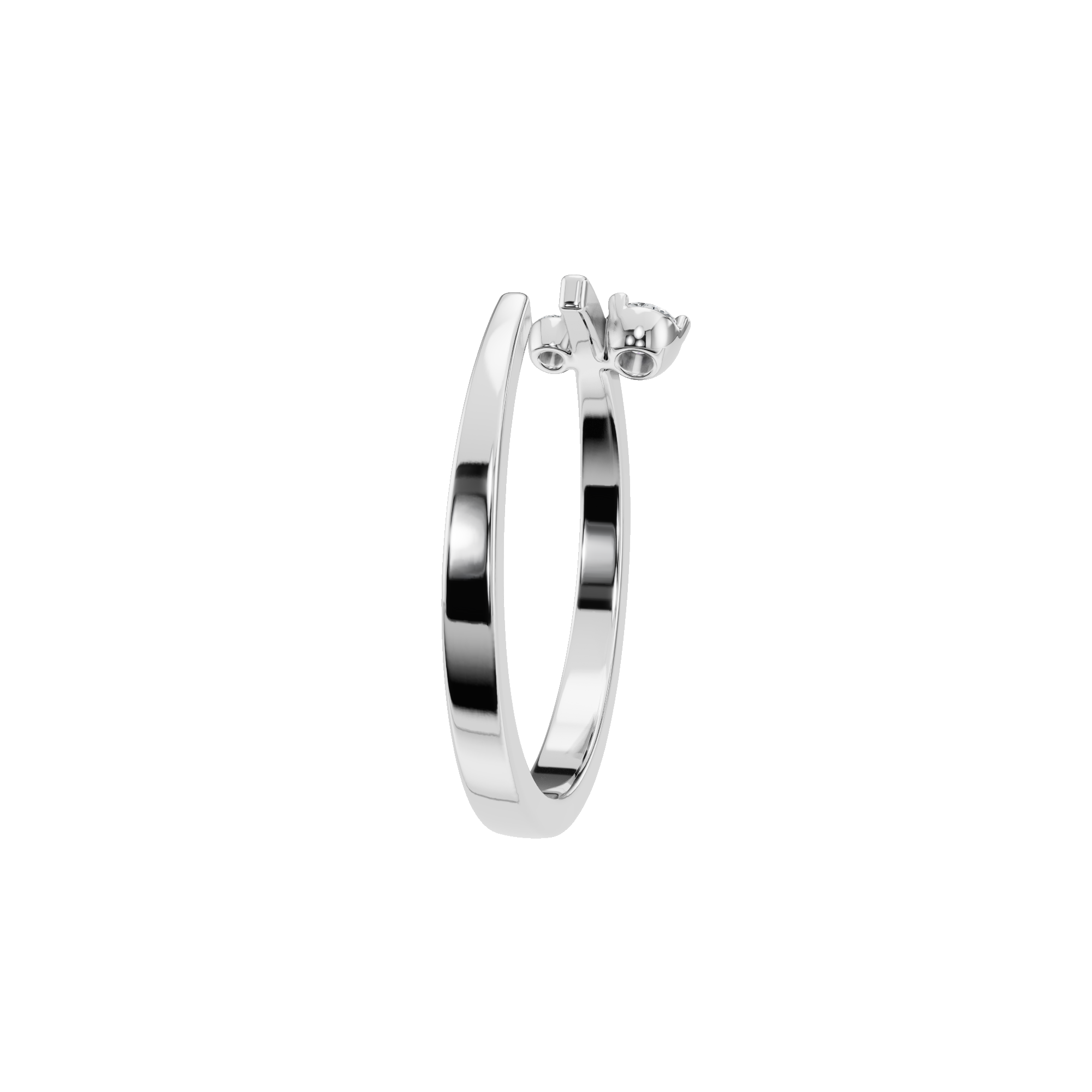 ROUND 2 STONE OPEN WEDDING BAND