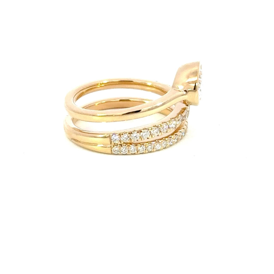OVAL FANCY PAVE WEDDING RING