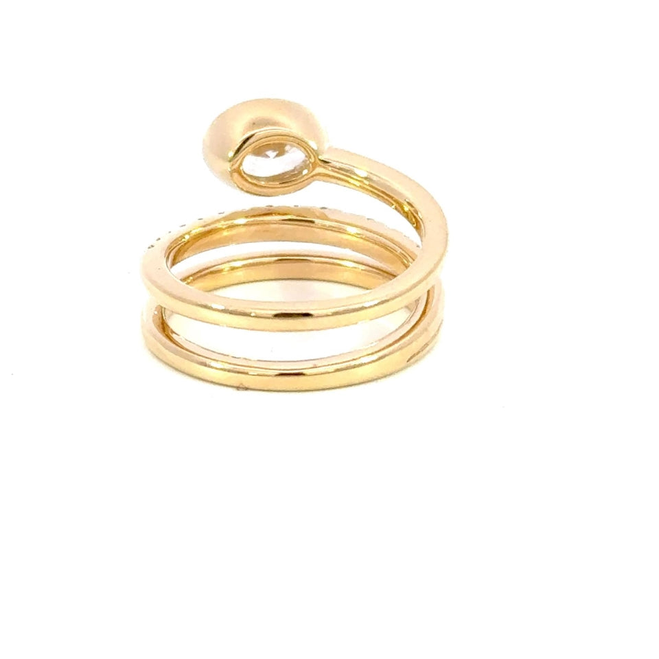 OVAL FANCY PAVE WEDDING RING