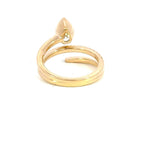 PEAR FANCY PAVE WEDDING RING
