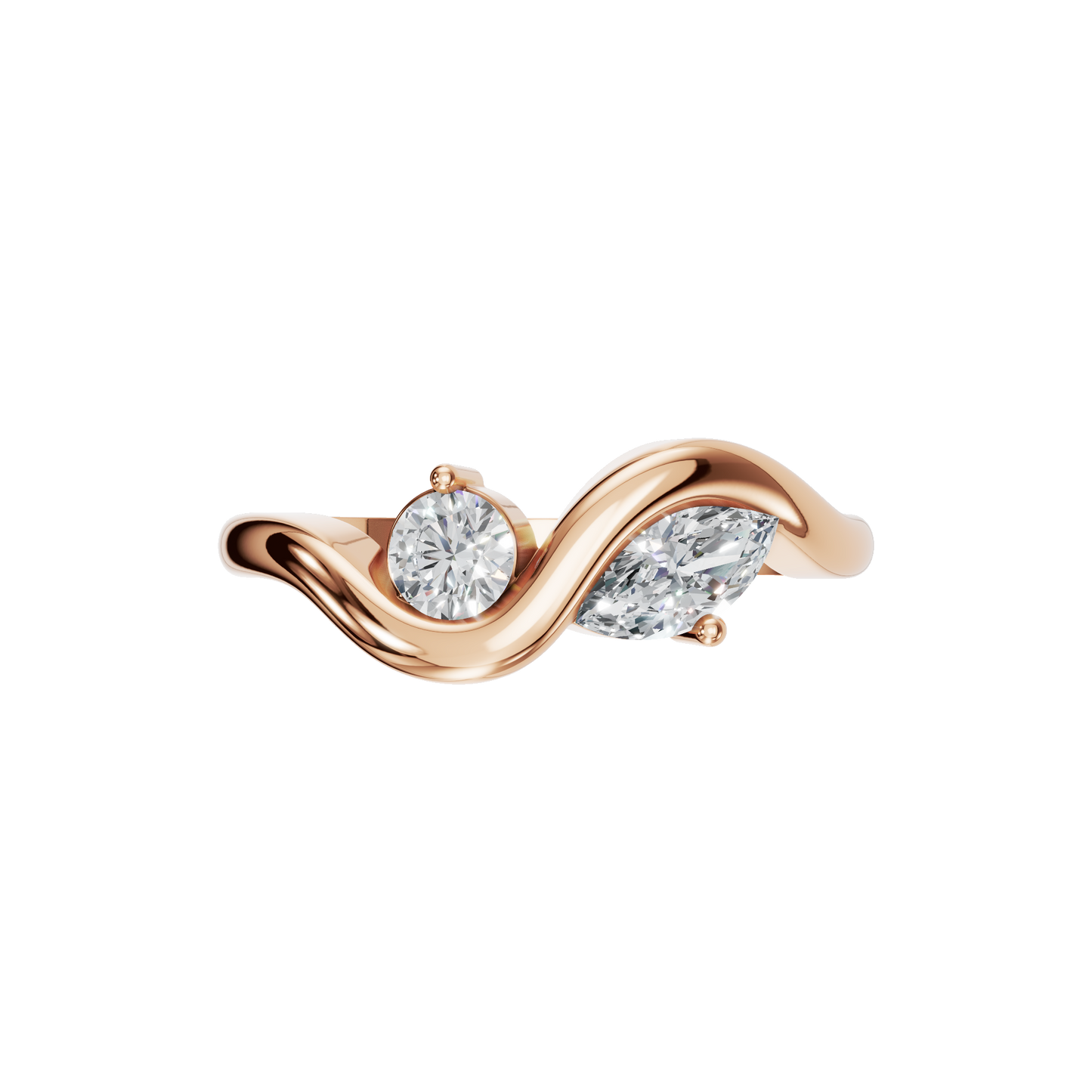 TWO STONE WEDDING RING - M&D Signature Jewels
