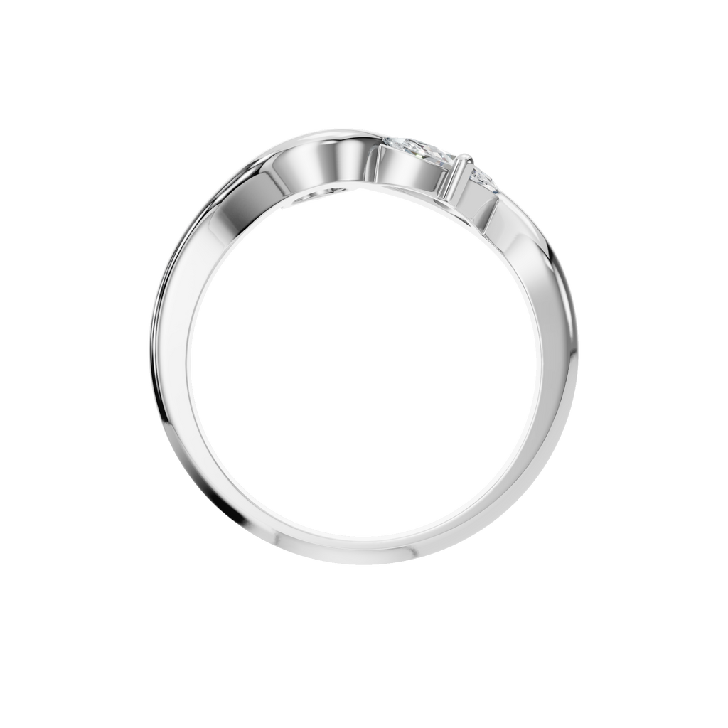 TWO STONE WEDDING RING