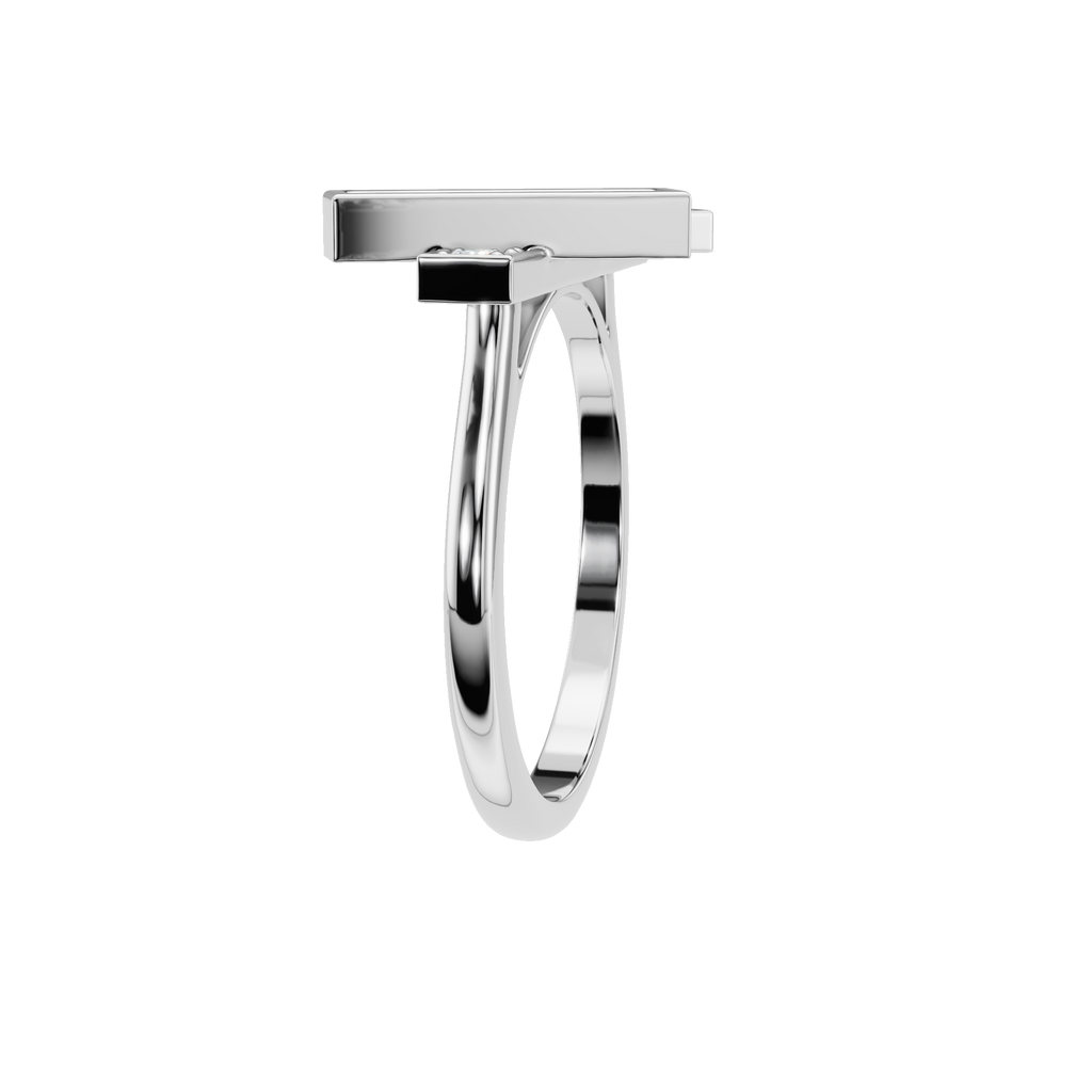 BAGUETTE ROUND WEDDING BAND