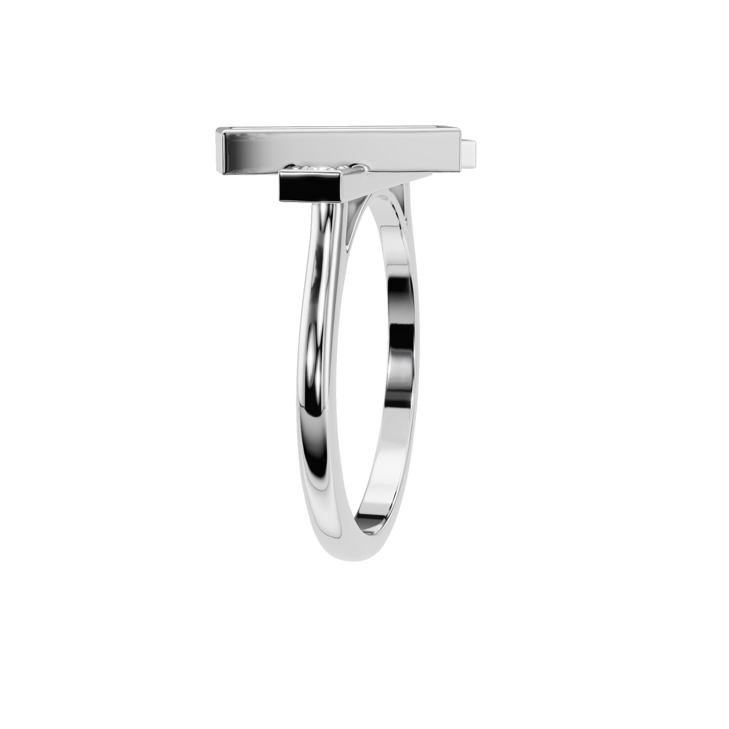 BAGUETTE ROUND WEDDING BAND - M&D Signature Jewels