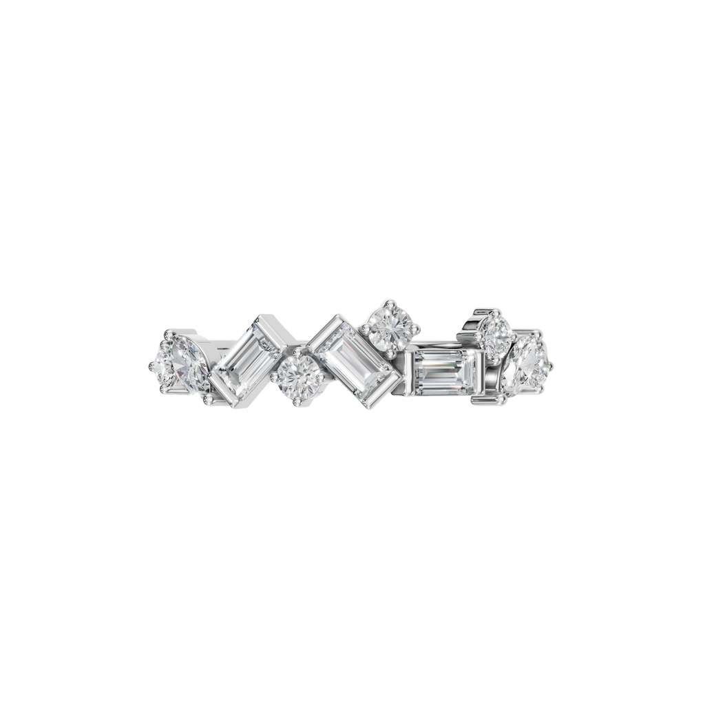 BAGUETTE ROUND MARQUISE WEDDING BAND