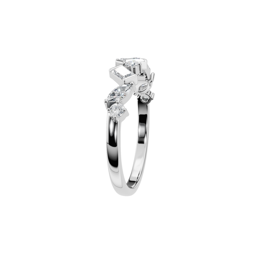 BAGUETTE ROUND MARQUISE WEDDING BAND