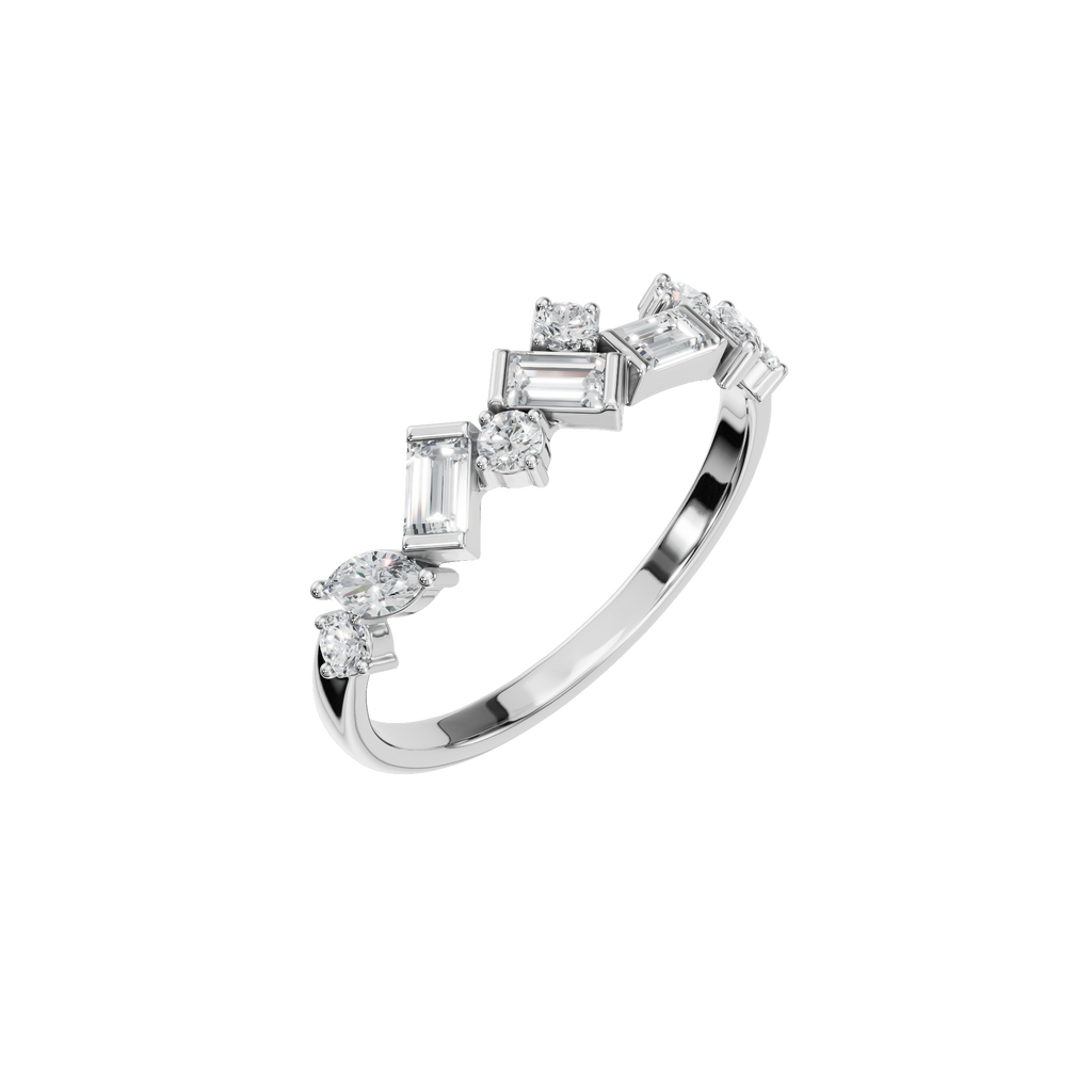 BAGUETTE ROUND MARQUISE WEDDING BAND