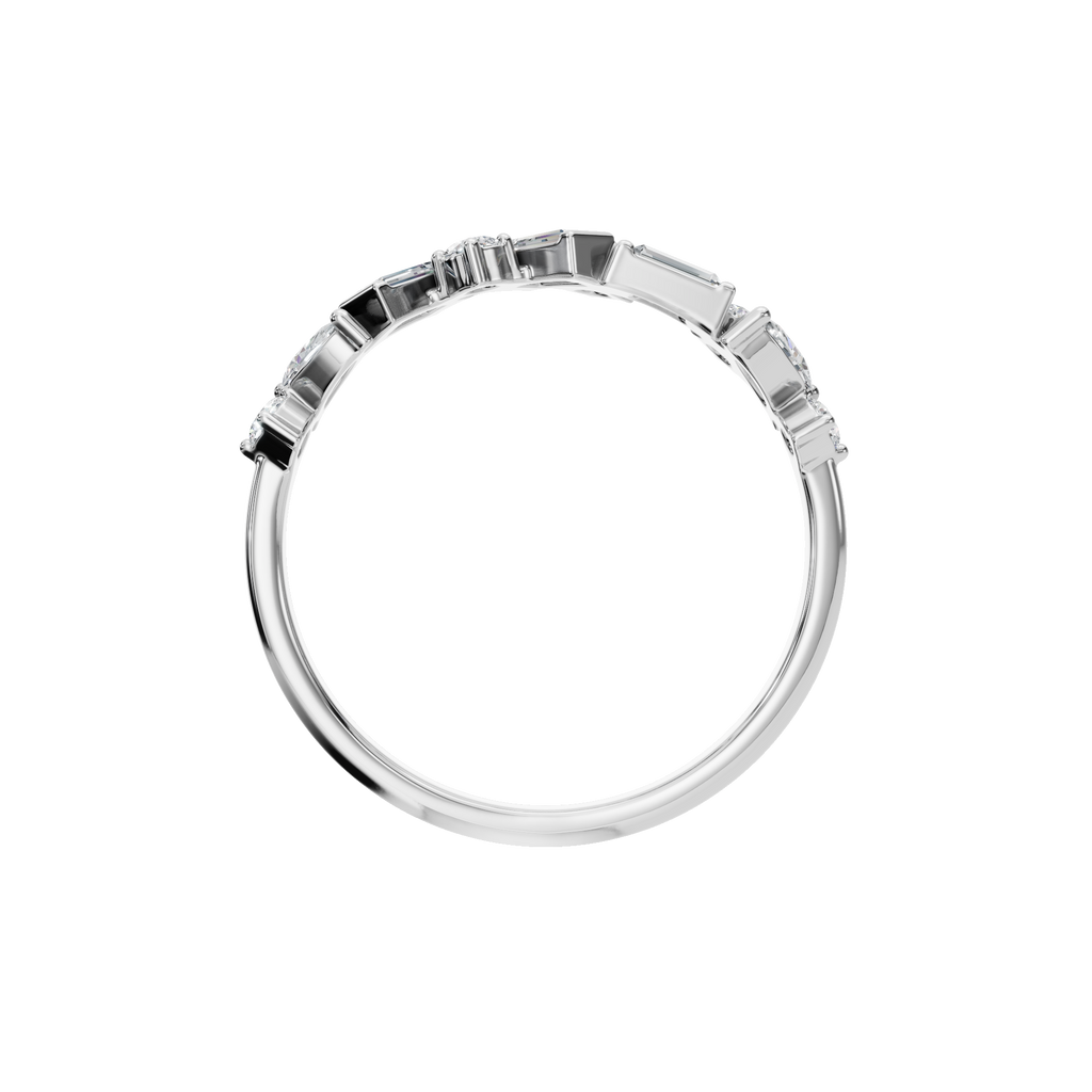 BAGUETTE ROUND MARQUISE WEDDING BAND