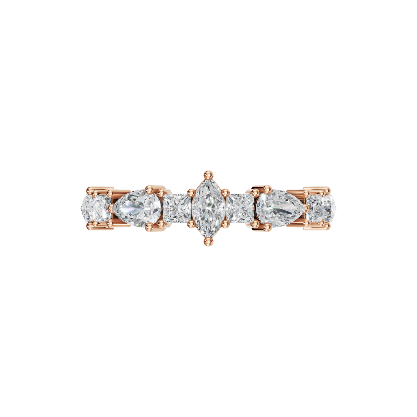 MULTI-SHAPE WEDDING BAND - M&D Signature Jewels