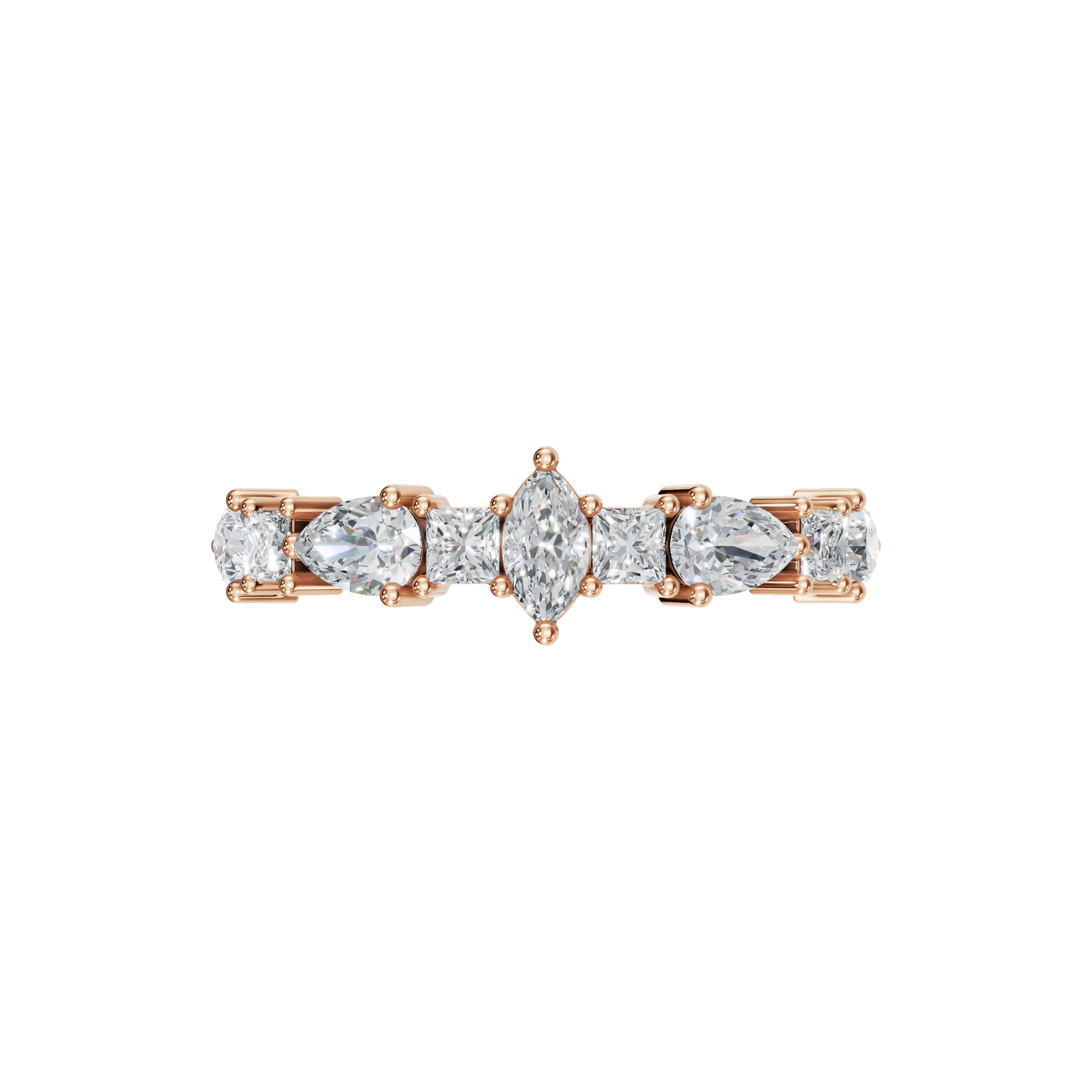MULTI-SHAPE WEDDING BAND - M&D Signature Jewels