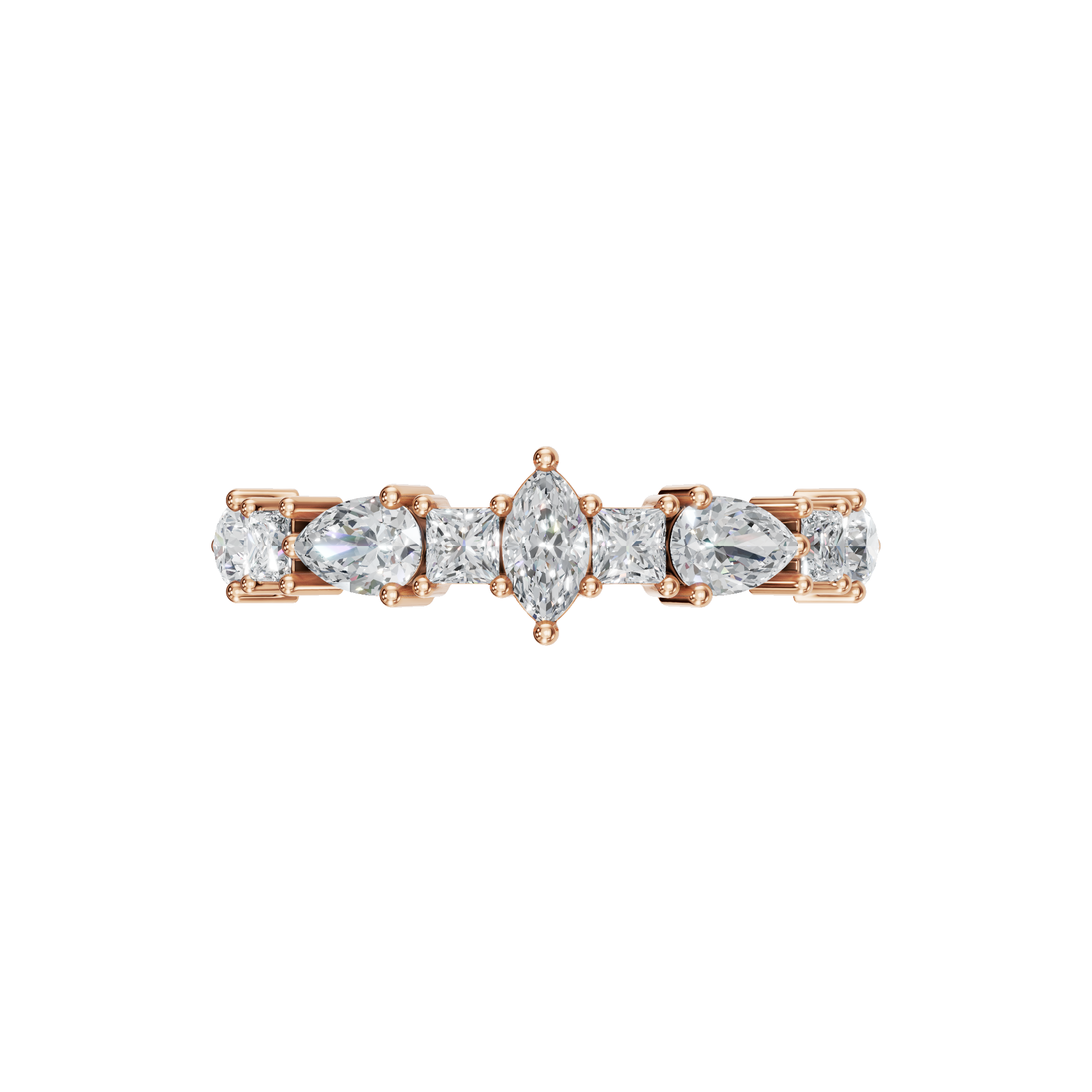 MULTI-SHAPE WEDDING BAND