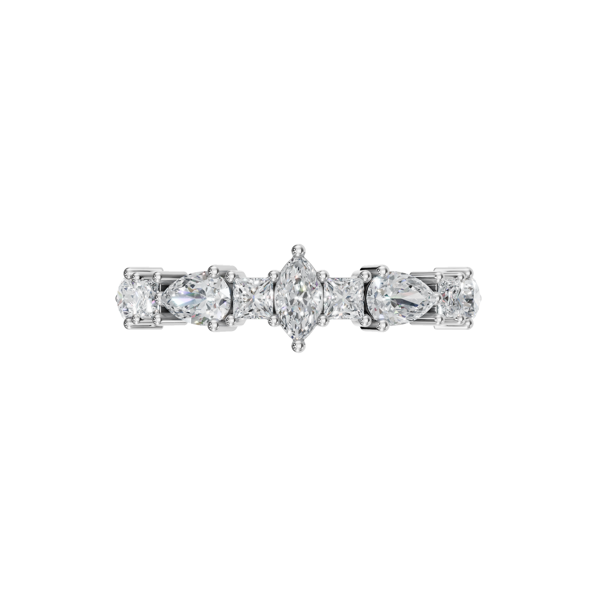 MULTI-SHAPE WEDDING BAND - M&D Signature Jewels