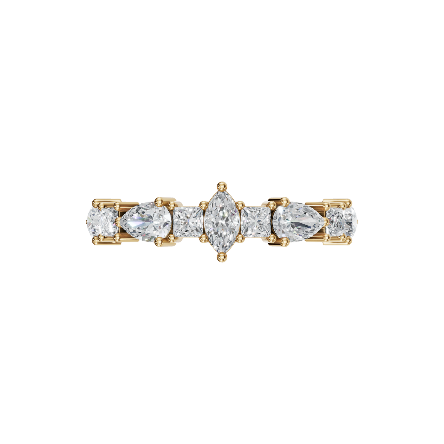 MULTI-SHAPE WEDDING BAND - M&D Signature Jewels