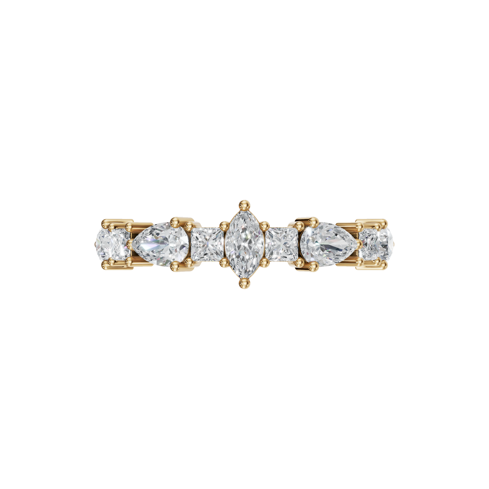 MULTI-SHAPE WEDDING BAND - M&D Signature Jewels