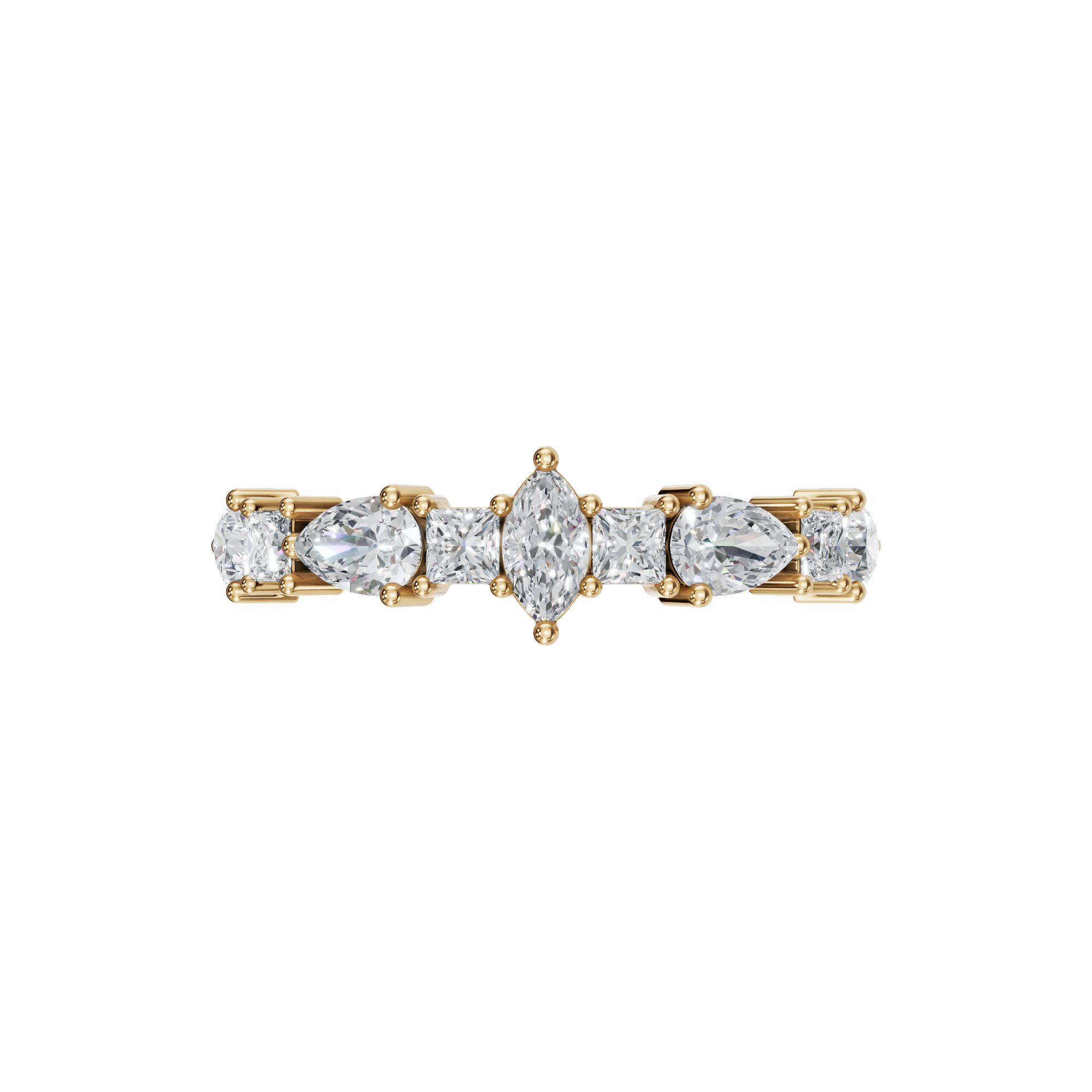 MULTI-SHAPE WEDDING BAND
