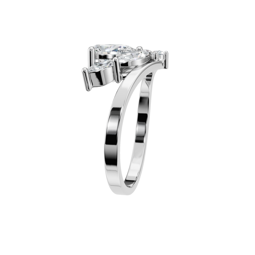 PEAR MARQUISE FANCY WEDDING BAND