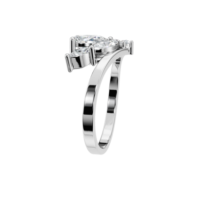 PEAR MARQUISE FANCY WEDDING BAND - M&D Signature Jewels