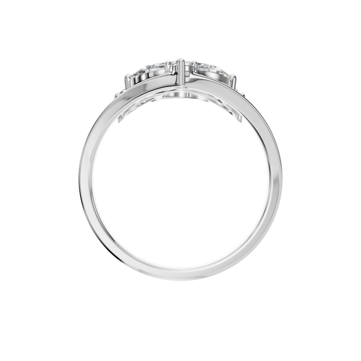 PEAR MARQUISE FANCY WEDDING BAND - M&D Signature Jewels