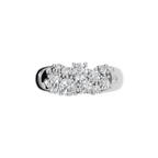 ROUND CLUSTER WEDDING BAND