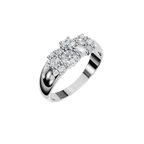ROUND CLUSTER WEDDING BAND