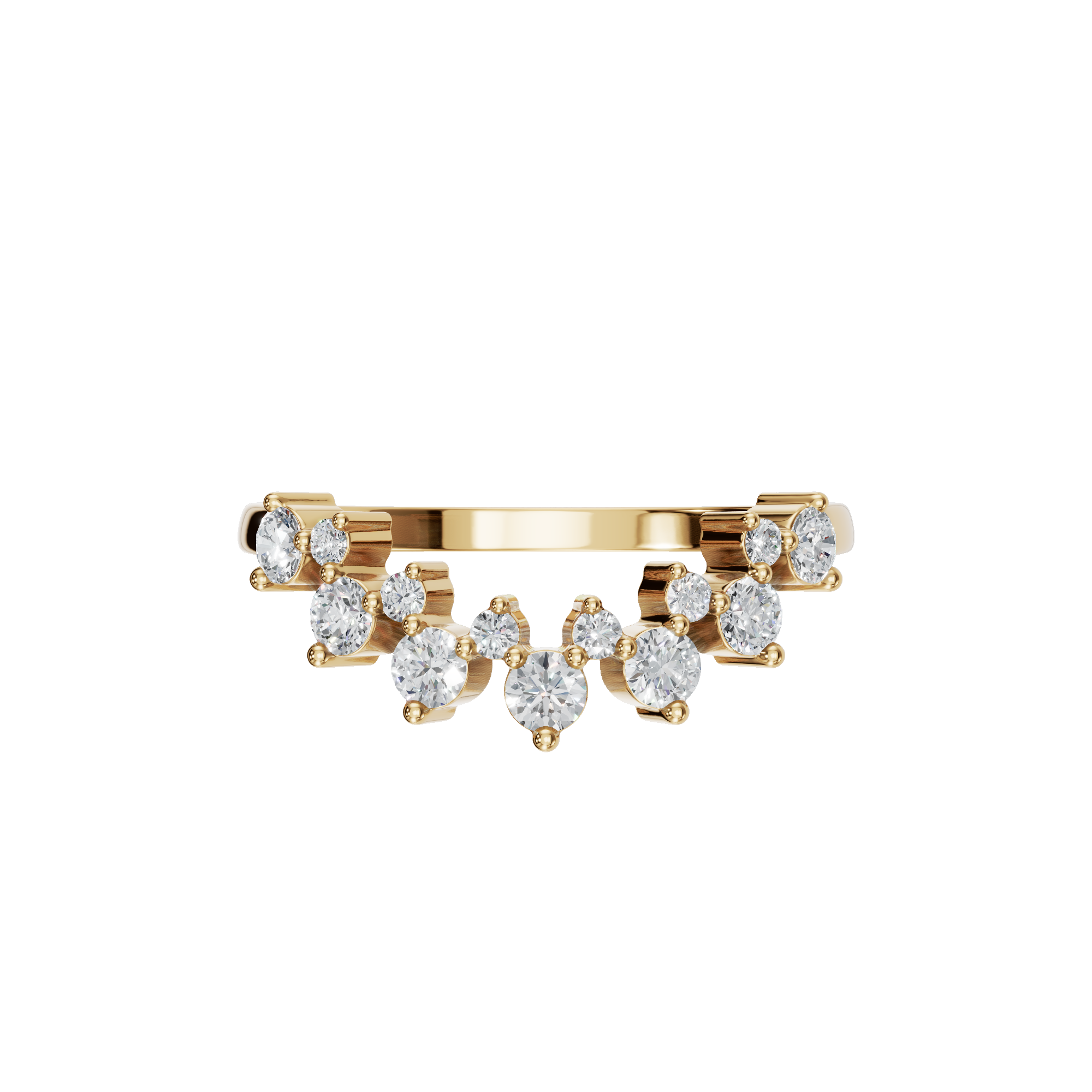 ROUND FANCY WEDDING BAND