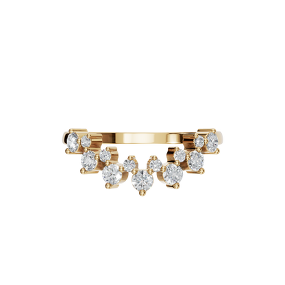 ROUND FANCY WEDDING BAND - M&D Signature Jewels