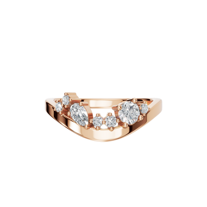 FLOATING DIAMOND WEDDING BAND - M&D Signature Jewels