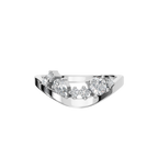 FLOATING DIAMOND WEDDING BAND