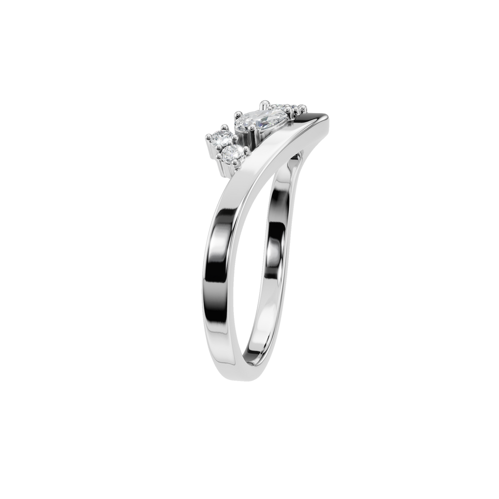 FLOATING DIAMOND WEDDING BAND