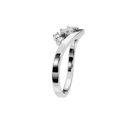 FLOATING DIAMOND WEDDING BAND - M&D Signature Jewels
