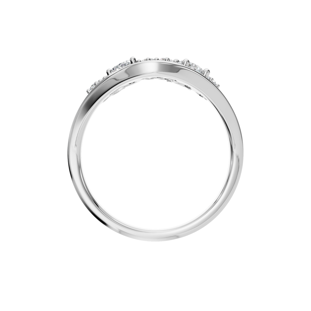 FLOATING DIAMOND WEDDING BAND