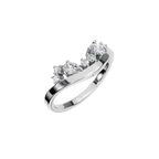 FLOATING DIAMOND WEDDING BAND