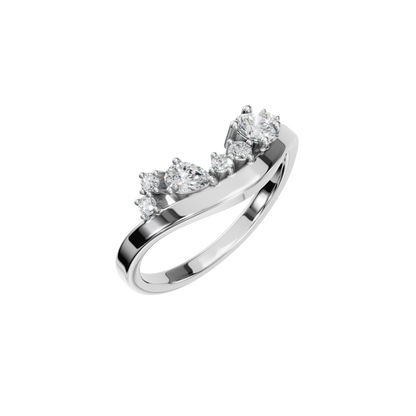 FLOATING DIAMOND WEDDING BAND - M&D Signature Jewels