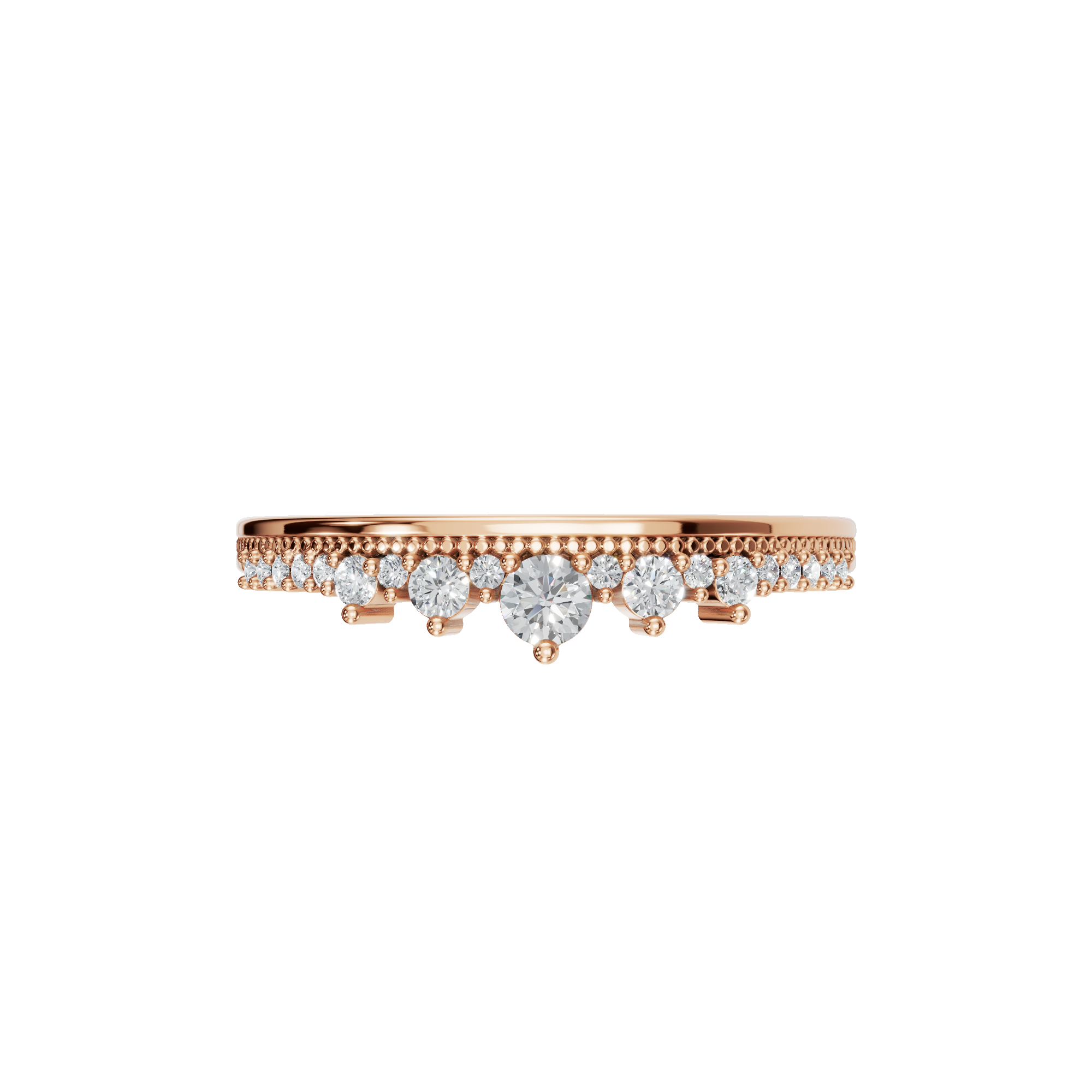 ROUND CROWN WEDDING BAND