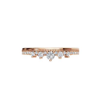 ROUND CROWN WEDDING BAND - M&D Signature Jewels