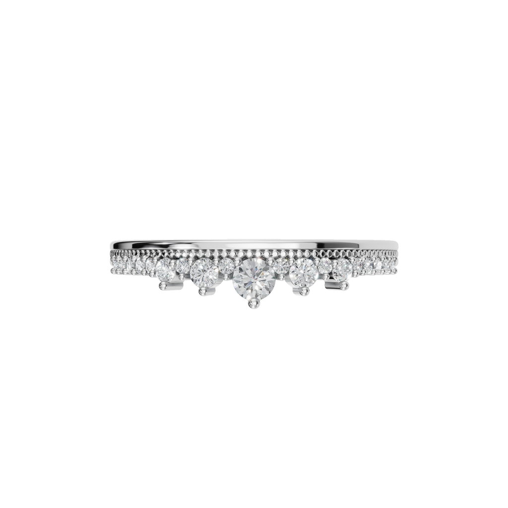 ROUND CROWN WEDDING BAND