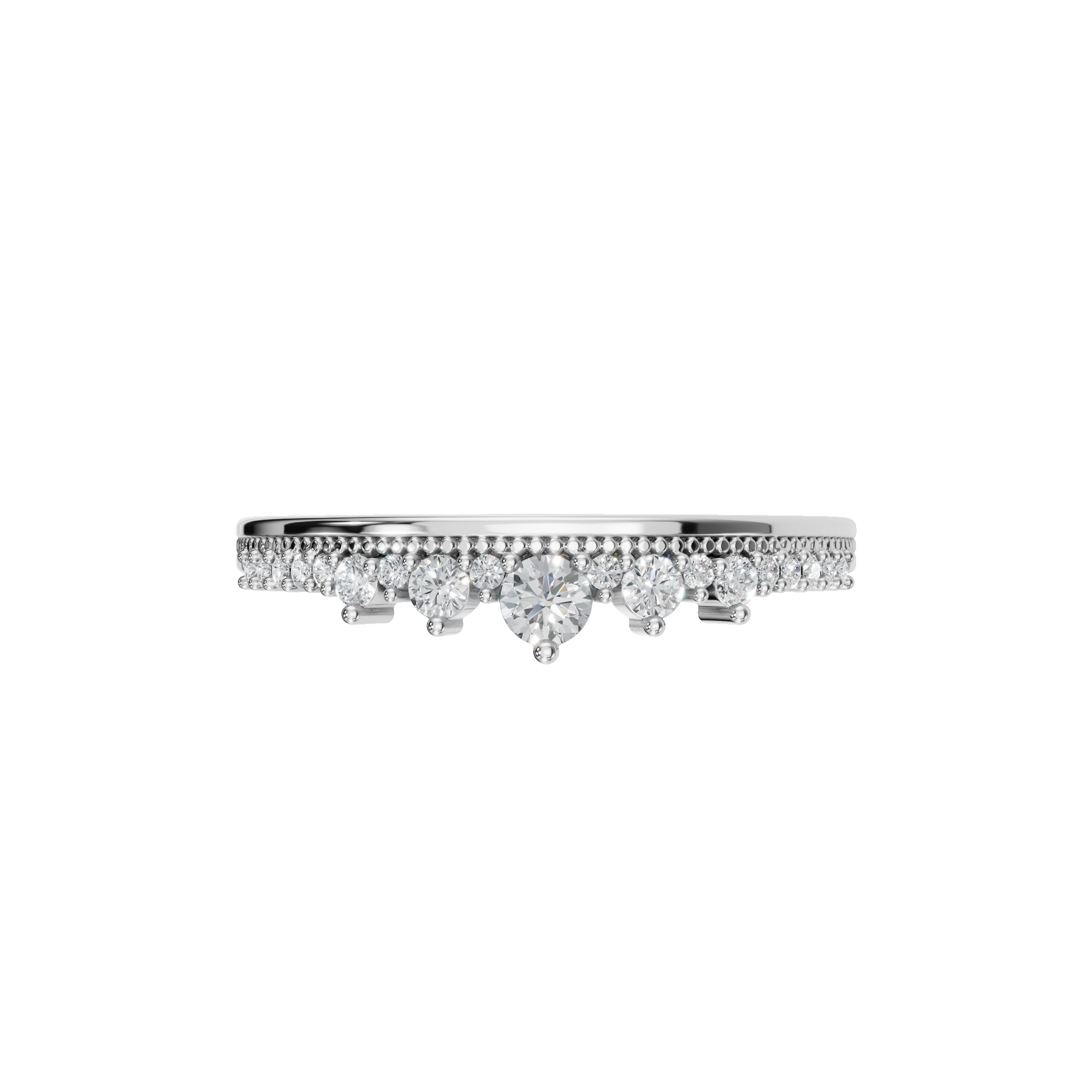 ROUND CROWN WEDDING BAND