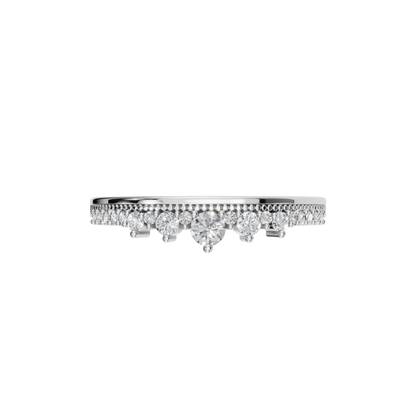 ROUND CROWN WEDDING BAND - M&D Signature Jewels