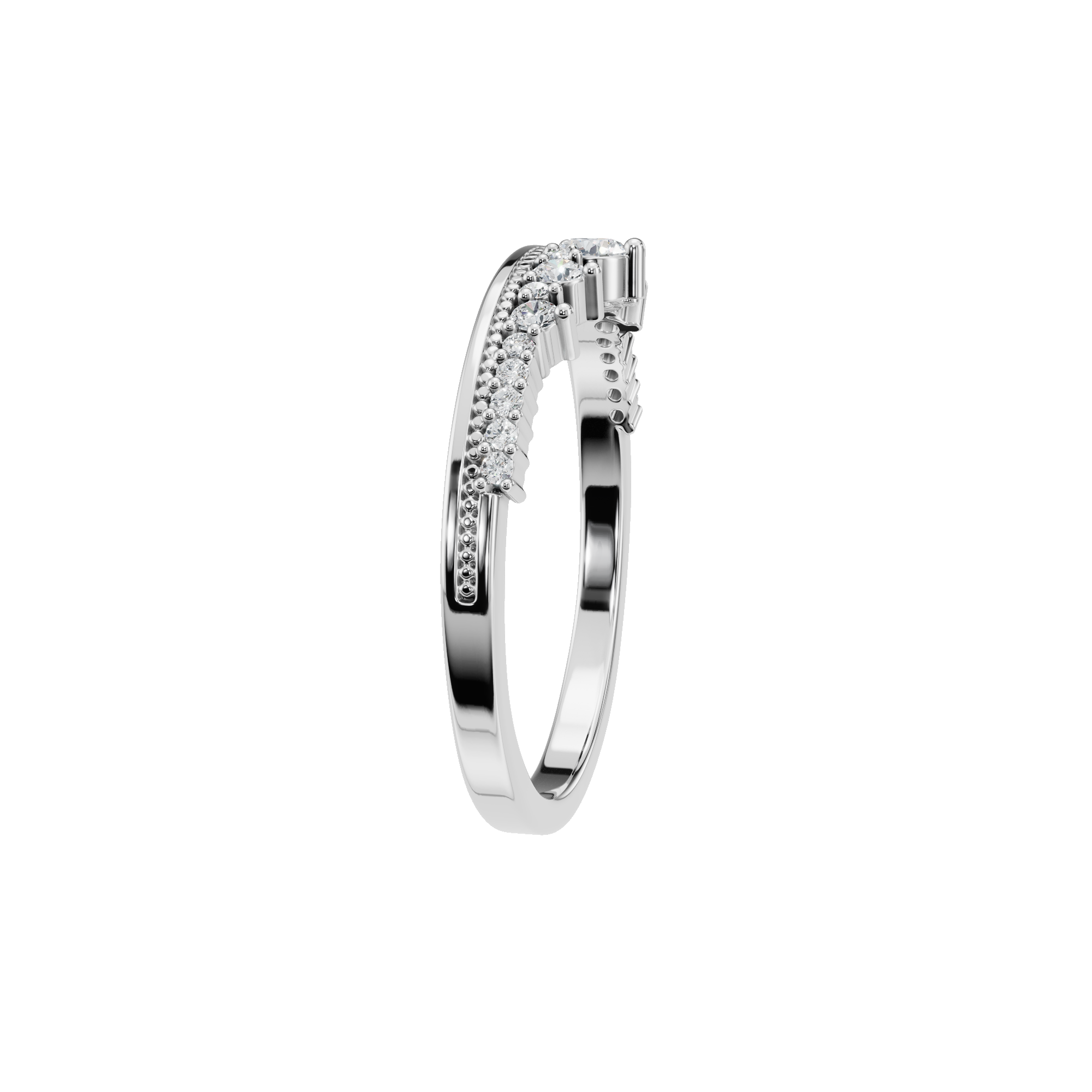 ROUND CROWN WEDDING BAND