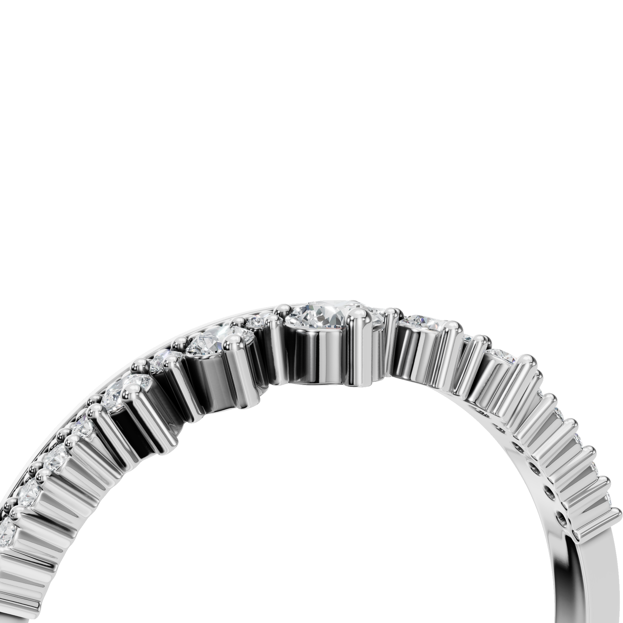 ROUND CROWN WEDDING BAND