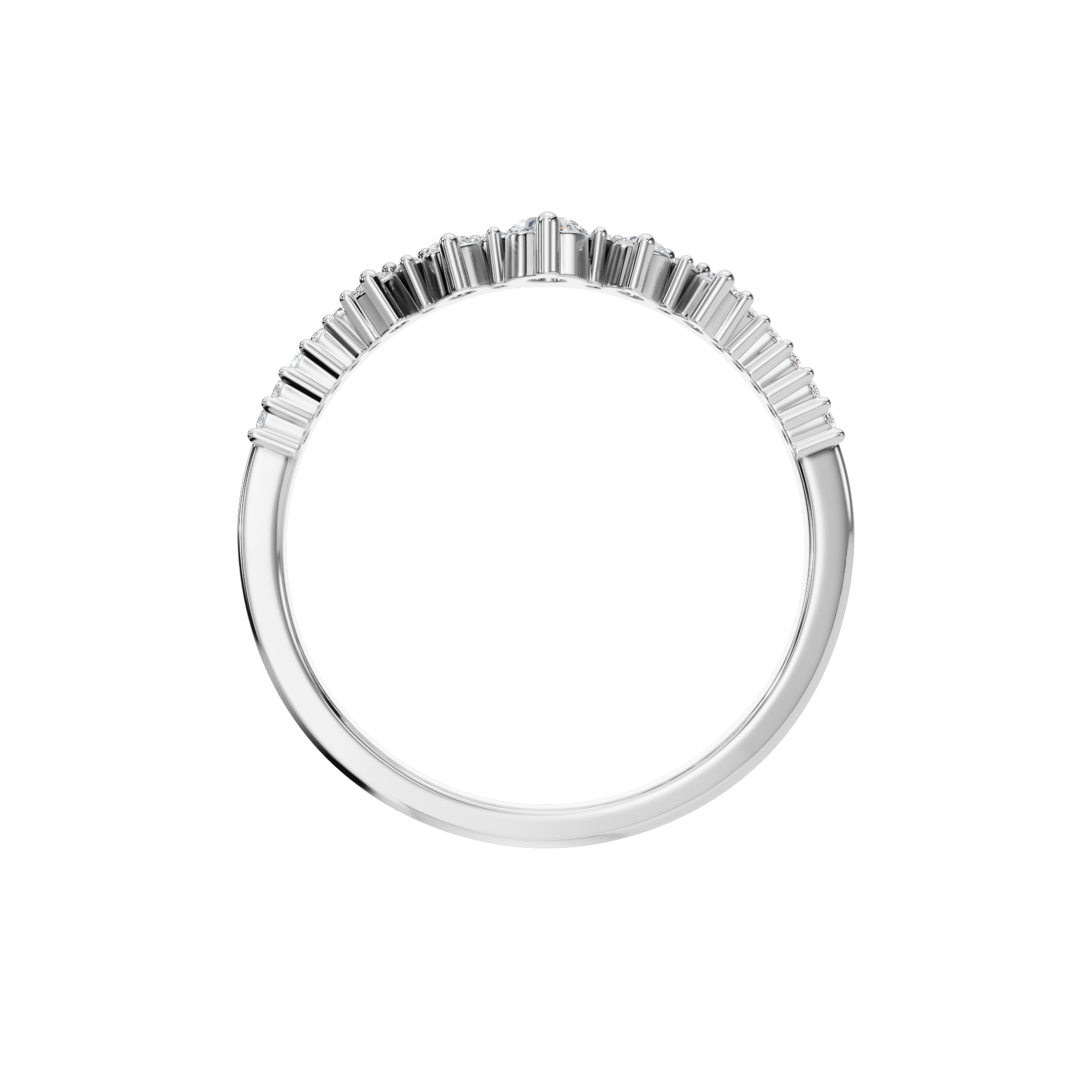 ROUND CROWN WEDDING BAND