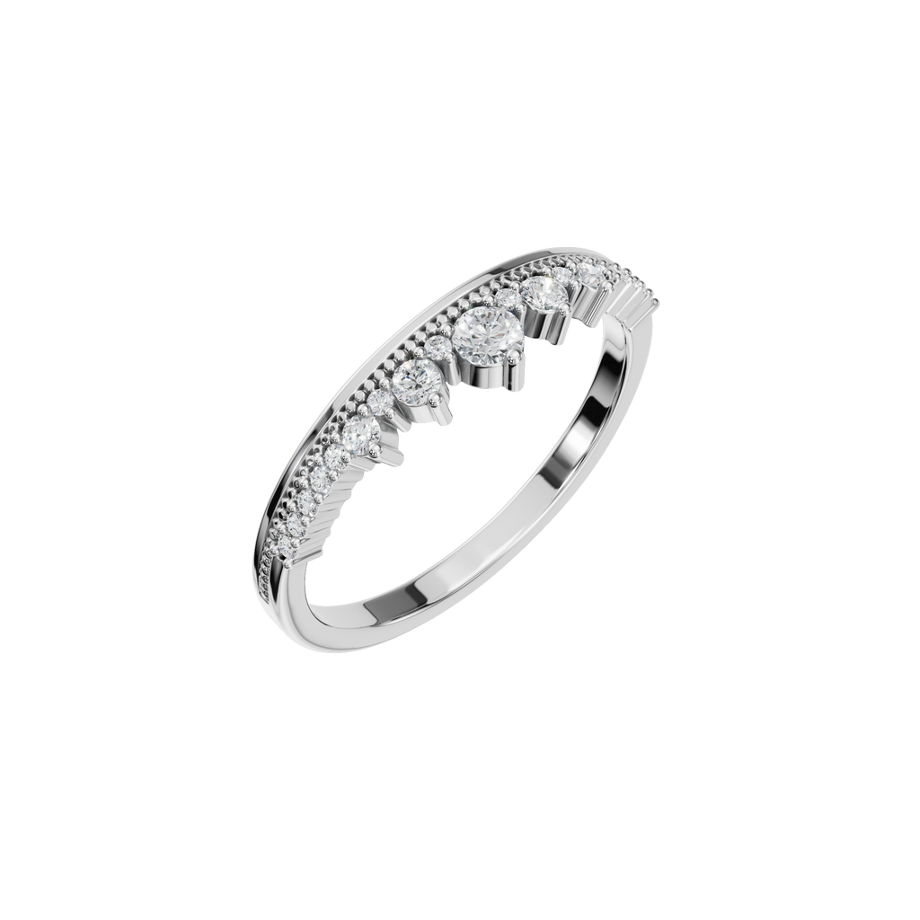 ROUND CROWN WEDDING BAND