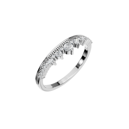 ROUND CROWN WEDDING BAND - M&D Signature Jewels
