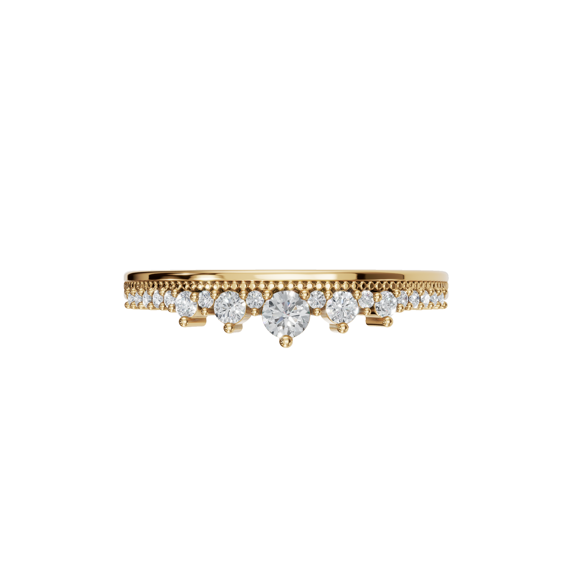 ROUND CROWN WEDDING BAND